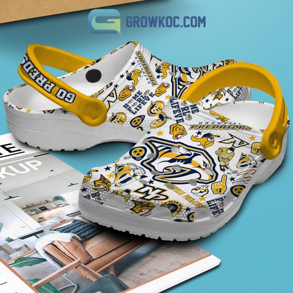 Nashville Predators Go Preds Clogs Crocs