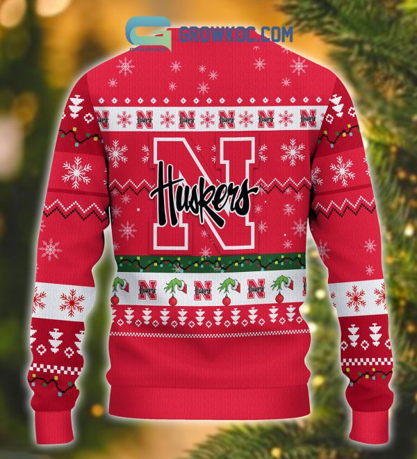 Nebraska Cornhuskers NCAA Grinch Christmas Ugly Sweater