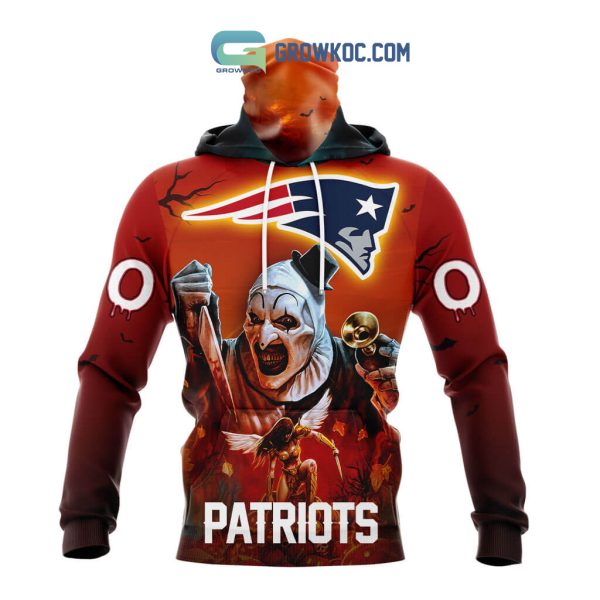 New England Patriots NFL Horror Terrifier Ghoulish Halloween Day Hoodie T Shirt