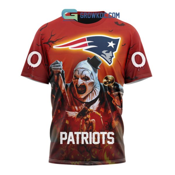 New England Patriots NFL Horror Terrifier Ghoulish Halloween Day Hoodie T Shirt