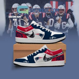 New England Patriots NFL Personalized Air Jordan 1 Shoes