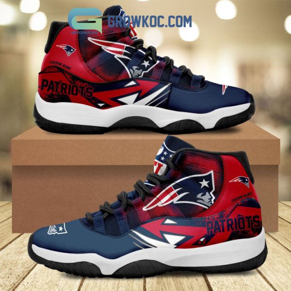 New England Patriots NFL Personalized Air Jordan 11 Shoes Sneaker