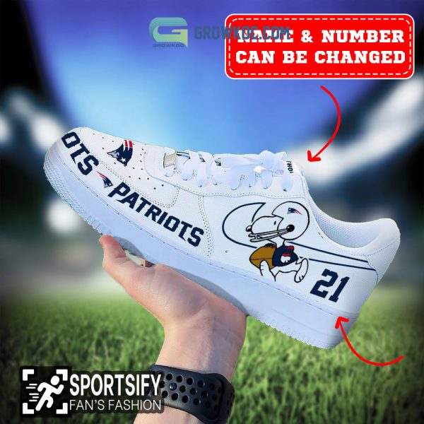 New England Patriots NFL Snoopy Personalized Air Force 1 Low Top Shoes