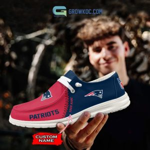 New England Patriots Personalized Hey Dude Shoes