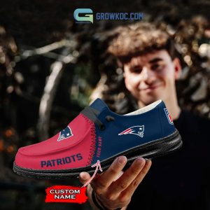 New England Patriots Personalized Hey Dude Shoes