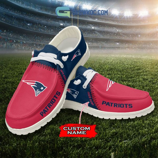 New England Patriots Personalized Hey Dude Shoes