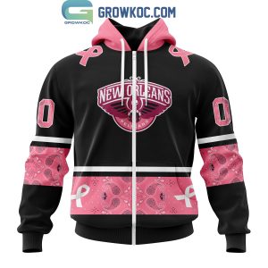 New Orleans Pelicans NBA Special Design Paisley Design We Wear Pink Breast Cancer Personalized Hoodie T Shirt