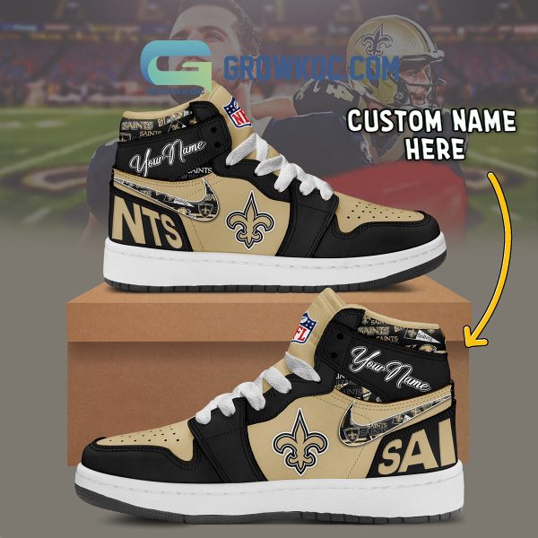 New Orleans Saints Personalized Air Jordan 1 High Top Shoes Sneakers