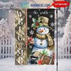 New York Giants Football Snowman Welcome Christmas Personalized House Gargen Flag