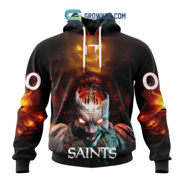 New Orleans Saints NFL Halloween Badut Mematikan Personalized Hoodie T Shirt