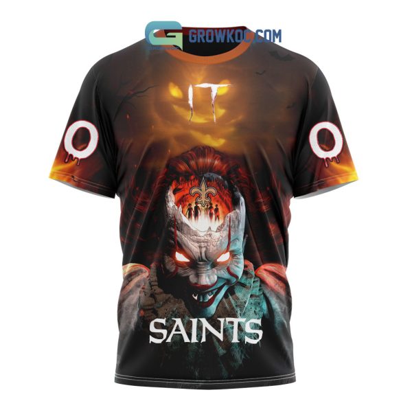 New Orleans Saints NFL Halloween Badut Mematikan Personalized Hoodie T Shirt