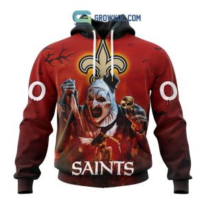 New Orleans Saints NFL Horror Terrifier Ghoulish Halloween Day Hoodie T Shirt
