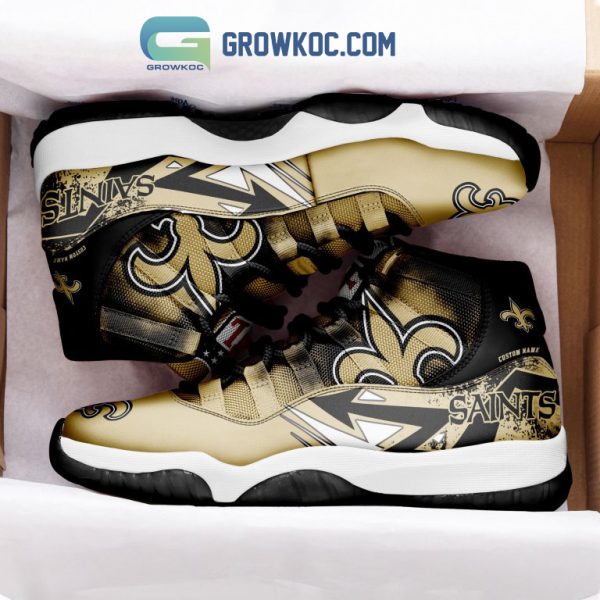 New Orleans Saints NFL Personalized Air Jordan 11 Shoes Sneaker