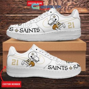 New Orleans Saints NFL Snoopy Personalized Air Force 1 Low Top Shoes