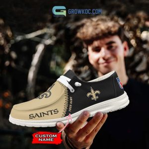 New Orleans Saints Personalized Hey Dude Shoes