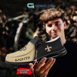 New Orleans Saints Personalized Hey Dude Shoes