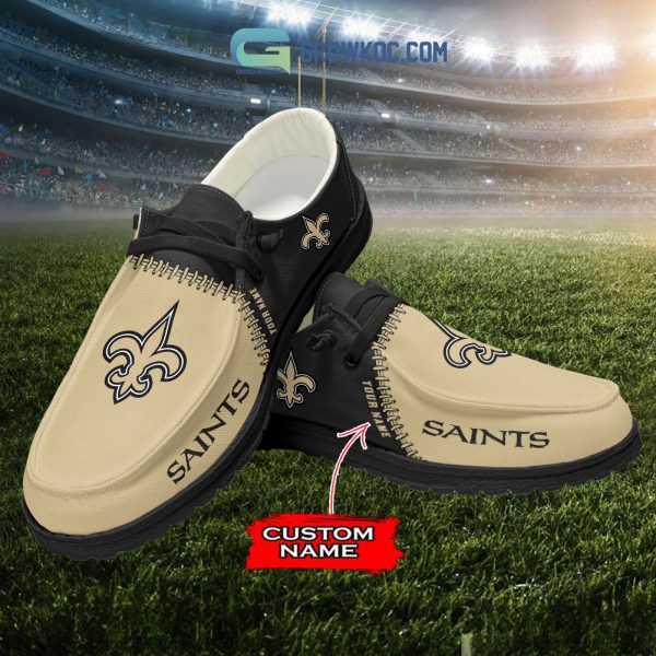 New Orleans Saints Personalized Hey Dude Shoes