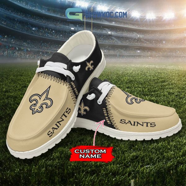 New Orleans Saints Personalized Hey Dude Shoes