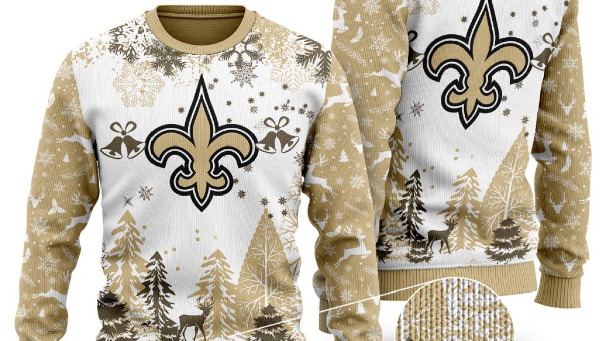 Saints sweater hotsell with lights