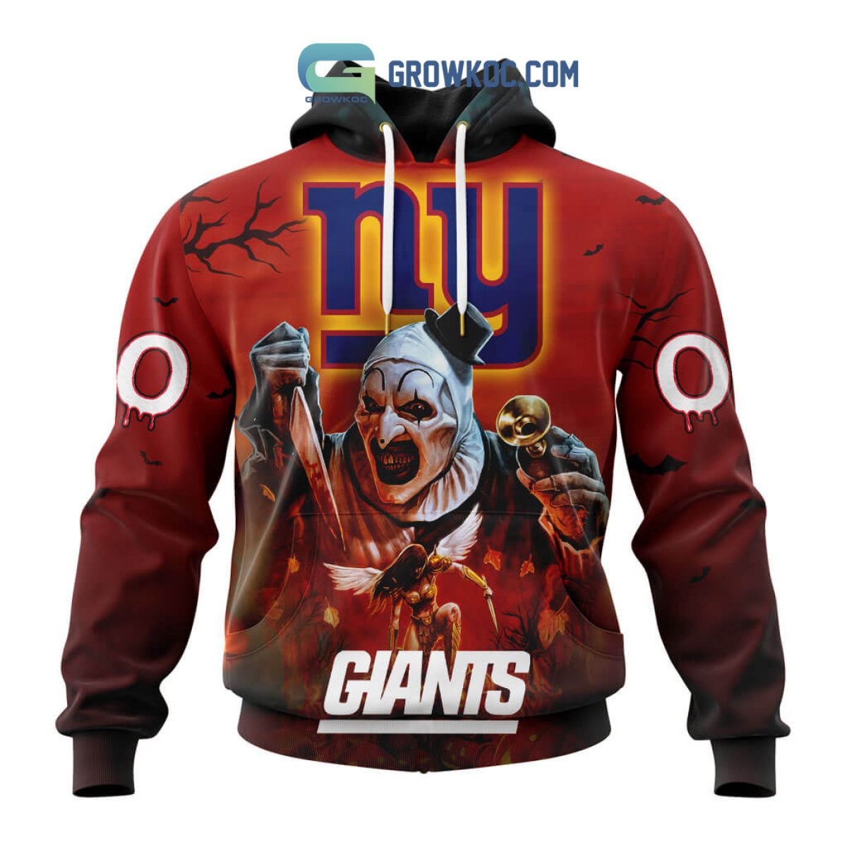 New York Giants hoodie 3D cheap Horror night Halloween Pullover