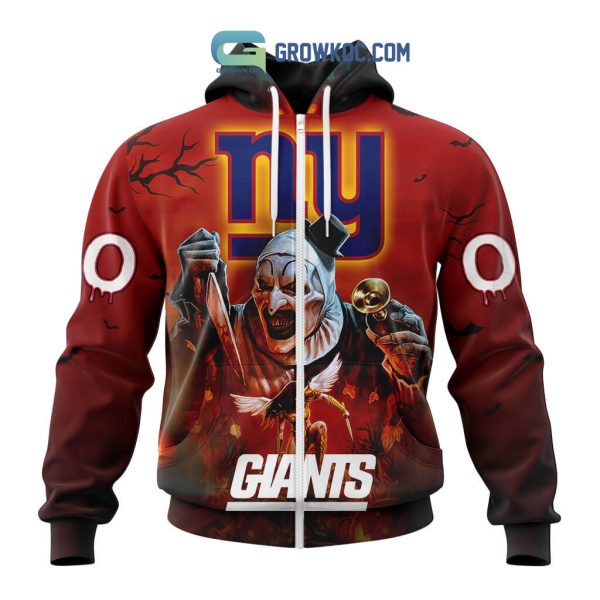 New York Giants NFL Horror Terrifier Ghoulish Halloween Day Hoodie T Shirt
