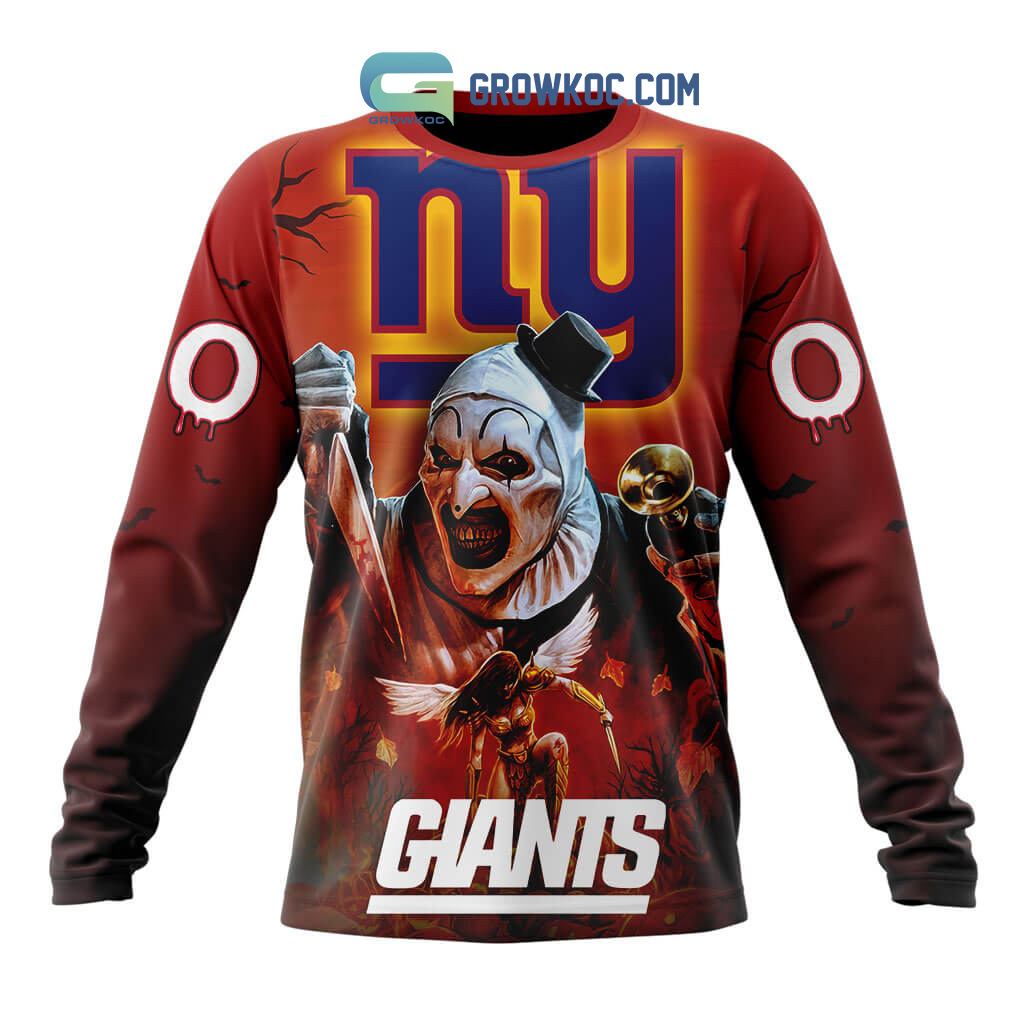 New York Giants Scary Face Halloween Jersey Hoodie, T-shirt - Tagotee