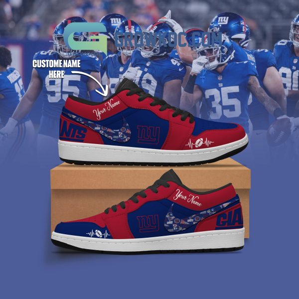 New York Giants NFL Personalized Air Jordan 1 Shoes