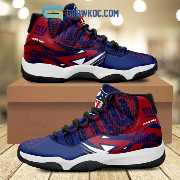 New York Giants NFL Personalized Air Jordan 11 Shoes Sneaker