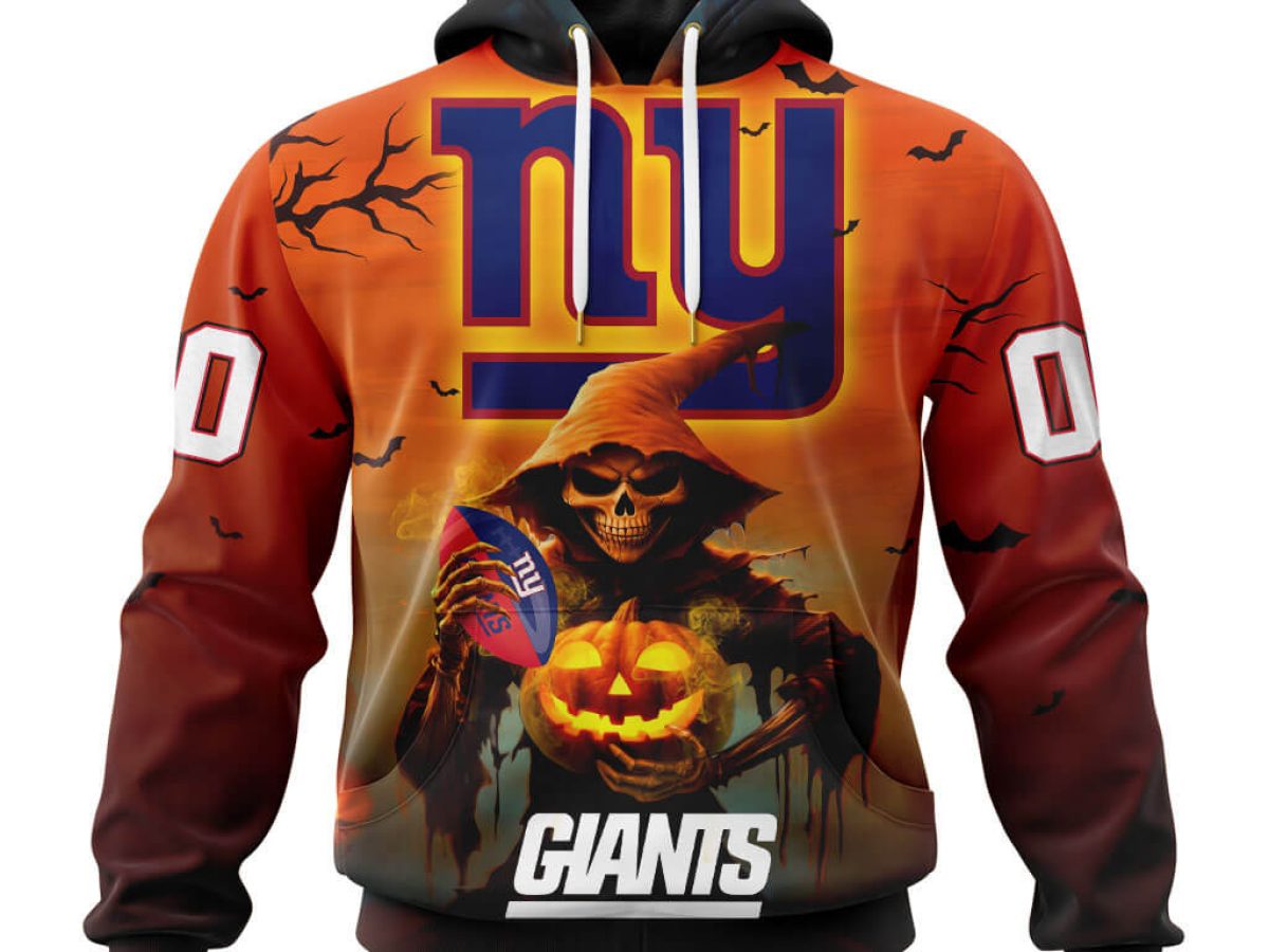 New York Giants hoodie 3D cheap Horror night Halloween Pullover