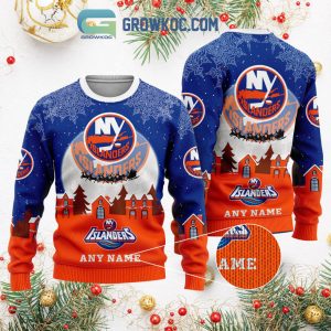 New York Islanders NHL Merry Christmas Personalized Ugly Sweater