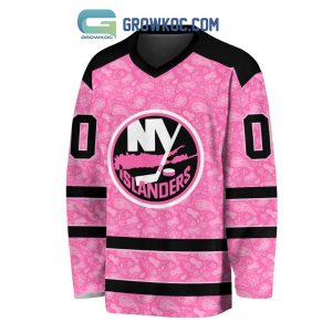 New York Islanders NHL Special Pink Breast Cancer Hockey Jersey Long Sleeve