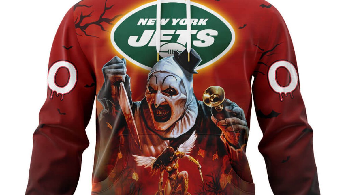 New York Giants Halloween Hoodie Jason Freddy Pullover Hooded