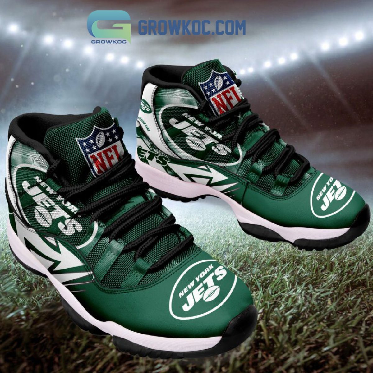 HOT New York Jets shoes Custom Air Force Sneakers for fans