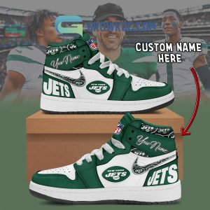 New York Jets Personalized Air Jordan 1 High Top Shoes Sneakers