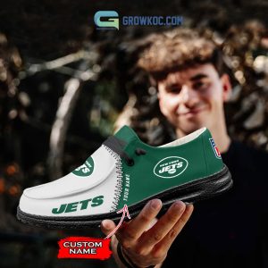 New York Jets Personalized Hey Dude Shoes