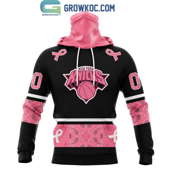 New York Knicks NBA Special Design Paisley Design We Wear Pink Breast Cancer Personalized Hoodie T Shirt