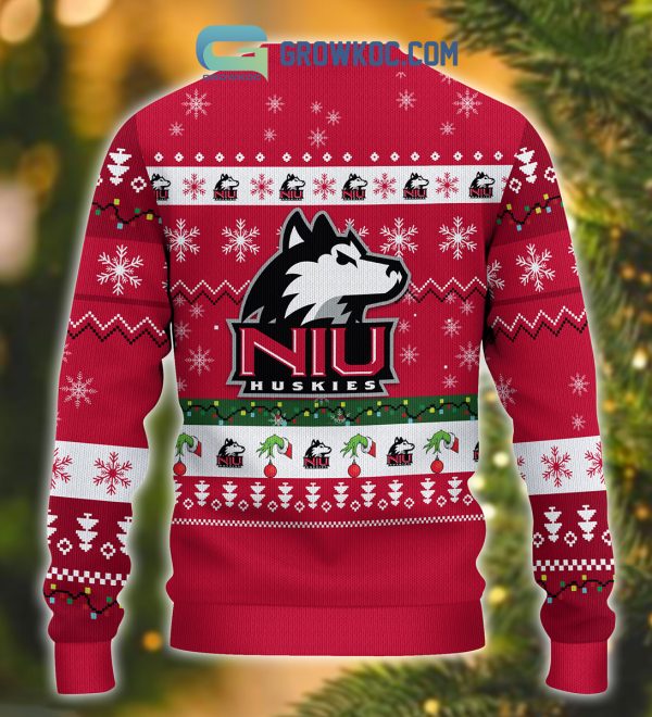 Northern Illinois Huskies NCAA Grinch Christmas Ugly Sweater