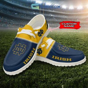 Notre Dame Fighting Irish Personalized Hey Dude Shoes