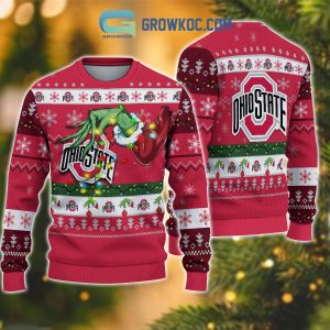 Ohio State Buckeyes NCAA Grinch Christmas Ugly Sweater