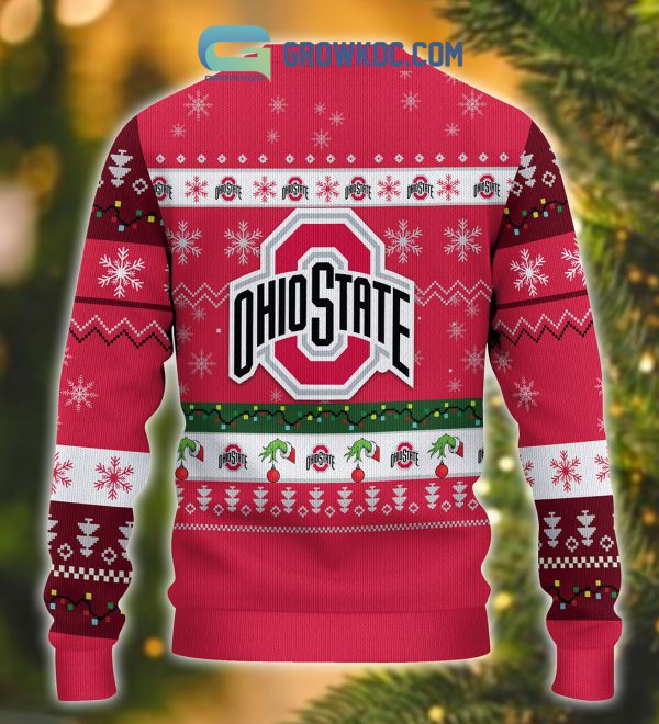 Ohio State Buckeyes NCAA Grinch Christmas Ugly Sweater