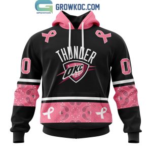 Oklahoma City Thunder NBA Special Design Paisley Design We Wear Pink Breast Cancer Personalized Hoodie T Shirt