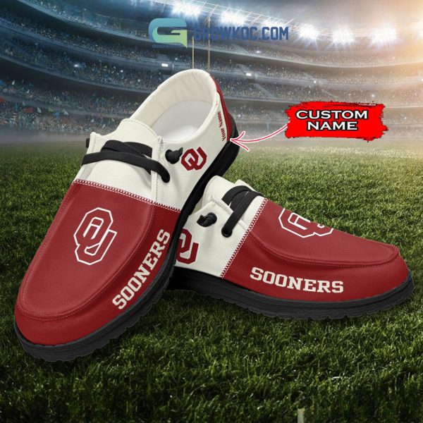 Oklahoma Sooners Personalized Hey Dude Shoes