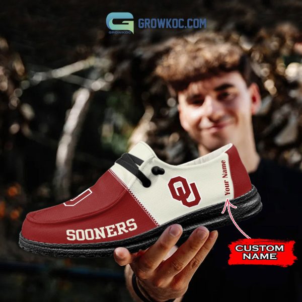 Oklahoma Sooners Personalized Hey Dude Shoes