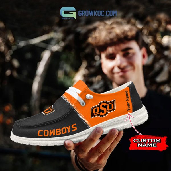 Oklahoma State Cowboys Personalized Hey Dude Shoes