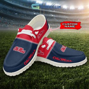 Ole Miss Rebels Personalized Hey Dude Shoes