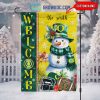 Penn State Nittany Lions Football Snowman Welcome Christmas House Garden Flag