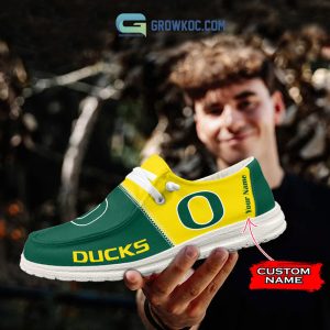 Oregon Ducks Personalized Hey Dude Shoes