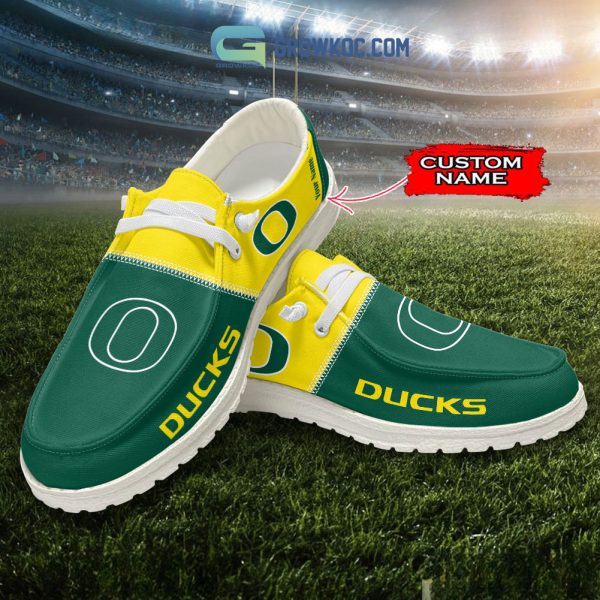 Oregon Ducks Personalized Hey Dude Shoes