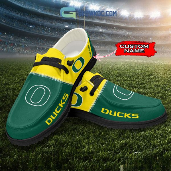 Oregon Ducks Personalized Hey Dude Shoes