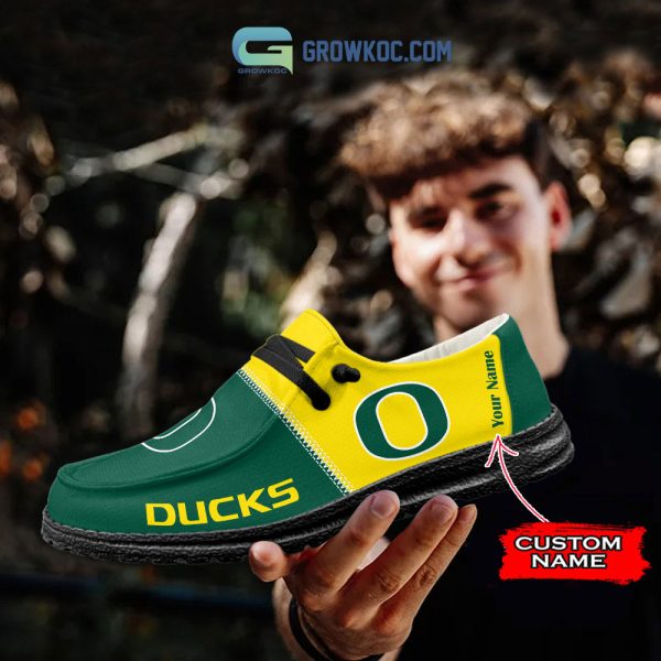 Oregon Ducks Personalized Hey Dude Shoes